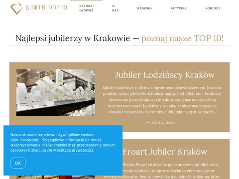 Jubilertop10.pl - ranking salonów Kraków