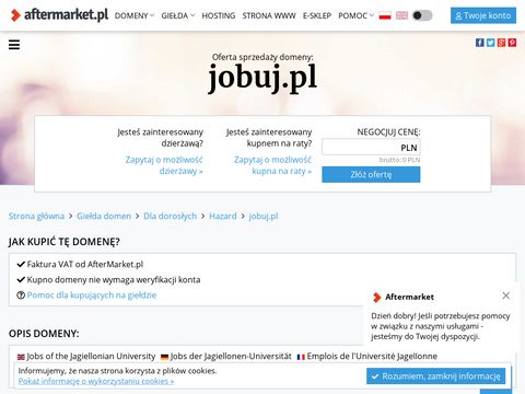 Jobuj.pl oferty pracy Myszków