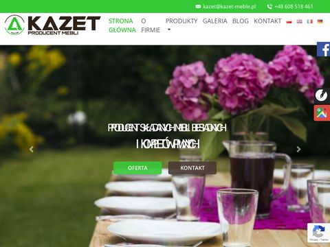 Kazet-meble.pl - producent mebli ogrodowych