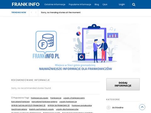 Frankinfo.pl - frankowicze najnowsze wiadomości