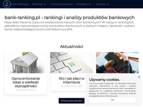 Bank-ranking.pl najlepszych produktów bankowych