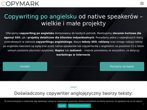 Copymark.eu - najlepsze teksty SEO po angielsku
