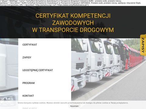 Certyfikatkatowice.pl kurs