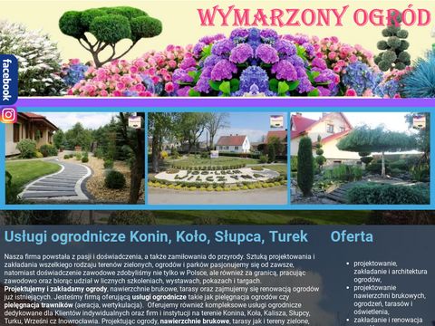 Wymarzonyogrod.konin.pl usługi ogrodnicze
