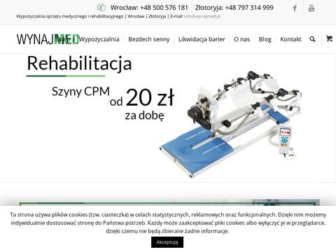 Wynajmed.pl wypożyczalnia łóżka medycznego Poznań