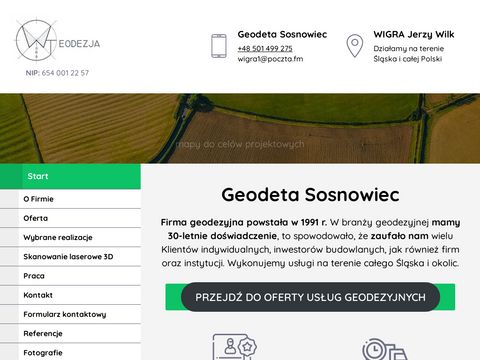Wigra-geodezja.pl - usługi geodezyjne Sosnowiec