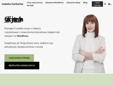 Izabelakarkocha.com - wdrożenie wordpress