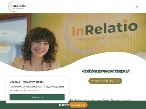 Inrelatiorodzina.pl poradnia psychoterapeutyczna