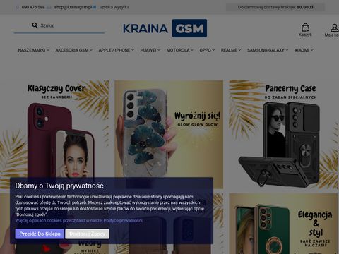 Krainagsm.pl - sklep z akcesoriami do telefonów