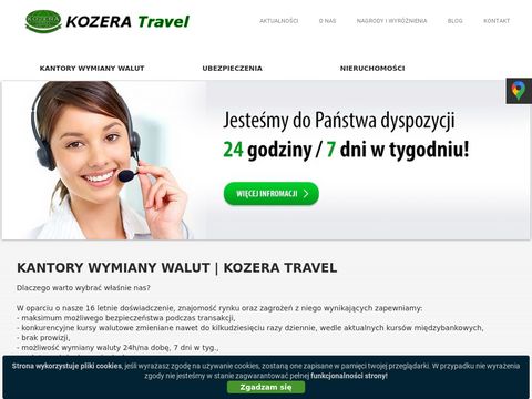 Kozera-travel.pl tani kantor wymiany walut