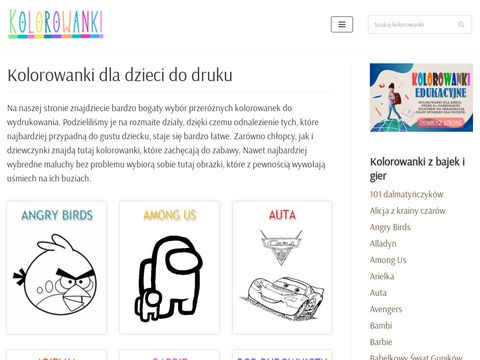 Kolorowanki.info.pl najlepsze kolorowanki