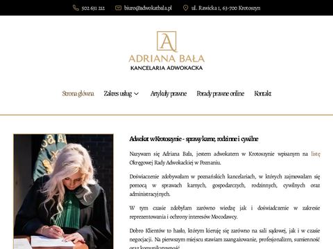Adwokatbala.pl - adwokat sprawy karne