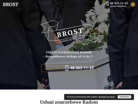 Brost.radom.pl - usługi pogrzebowe