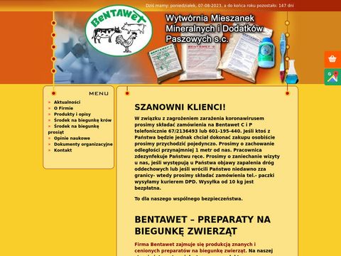 Zwierząt-bentawet.pl - preparat na biegunkę