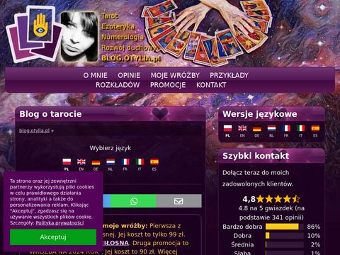 Blog.otylia.pl - karty tarota z opisem