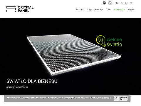 Crystal-panel.com - podświetlenie krawędziowe