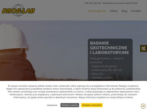 Drog-lab.pl - odwierty nawierzchni Warszawa