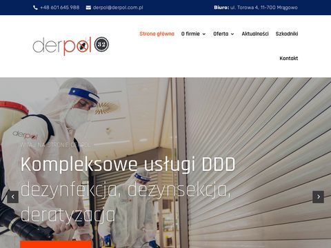 Derpol.com.pl - dezynfekcja hal Mrągowo