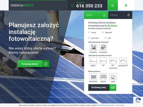 Energiadirect.pl panele fotowoltaiczne porónywarka