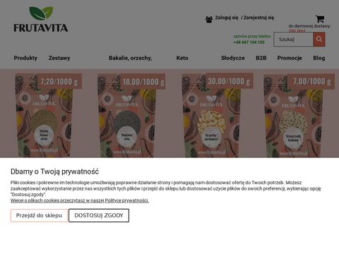 Frutavita.pl - bakalie i zdrowe dodatki