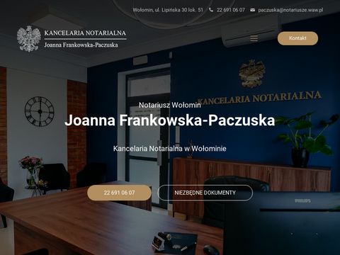 Frankowska-paczuska.pl - usługi notarialne