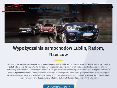 Fastrental wypożyczalnia samochodów Lublin Rzeszów